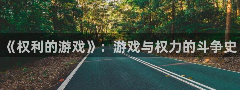 新宝GG子文化创意有限公司：《权利的游戏》：游戏与权力的斗争史